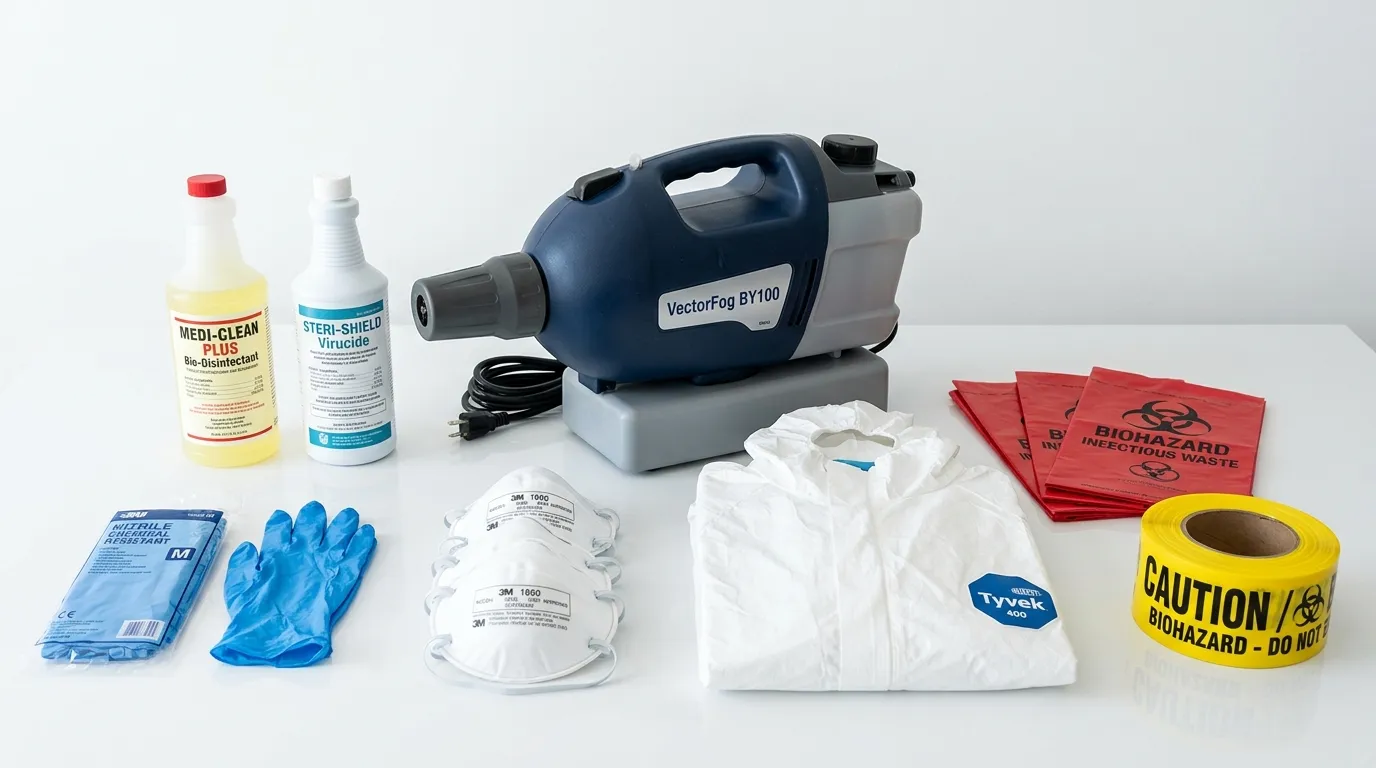 Professional biohazard remediation crew working in Richmond Heights